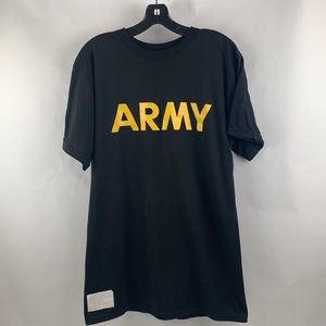 U.S. Army Black Physical Fitness Short Sleeve T-Shirt Size M